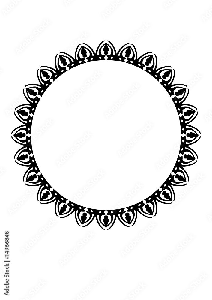 Round abstract frame Round abstract frame