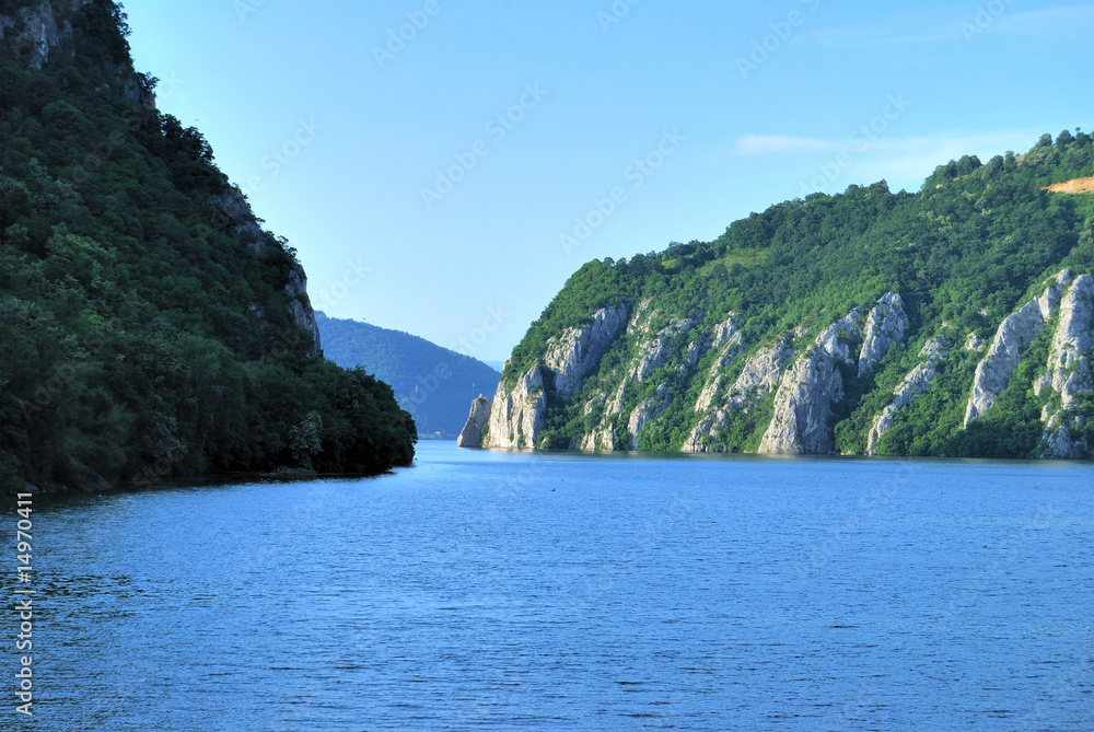 Danube gorges between Romania and Serbia