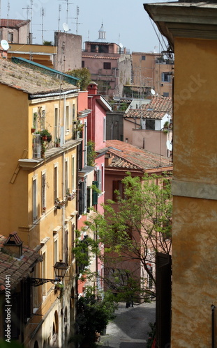 Fototapeta Naklejka Na Ścianę i Meble -  El Trastévere en Roma