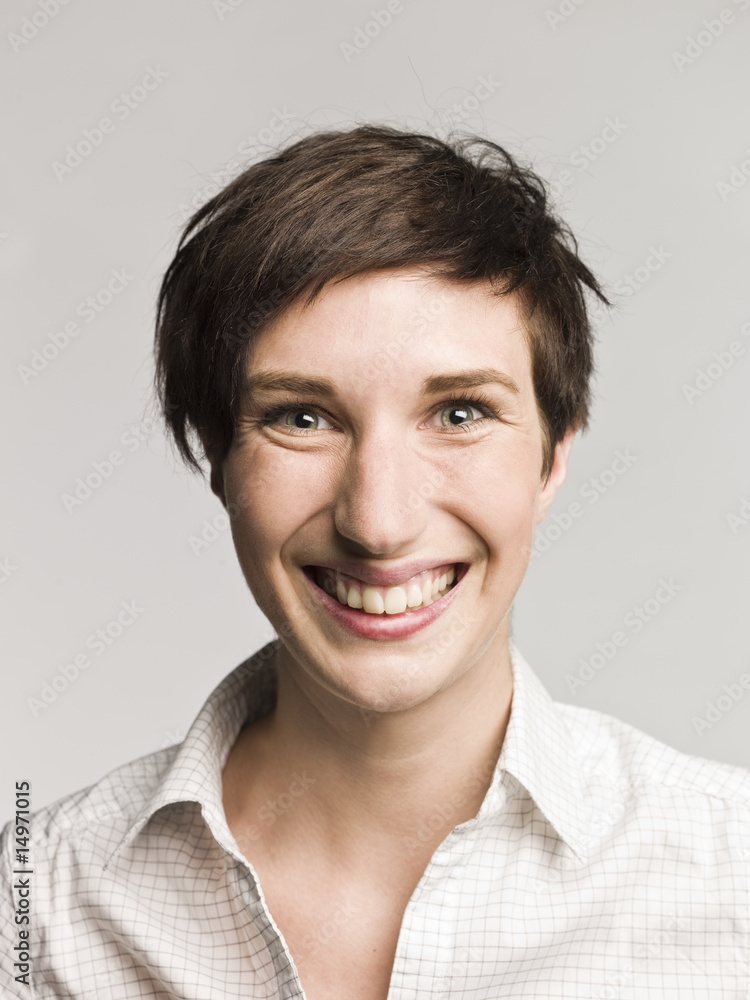 Fototapeta premium Portrait of a laughing woman