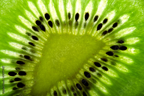 Macro photo of a kiwi