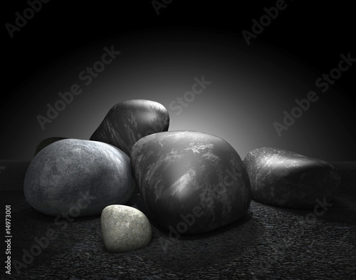Canvas Print pebbles stones