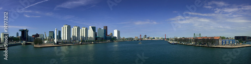 Panorama of Rotterdam and Mass River