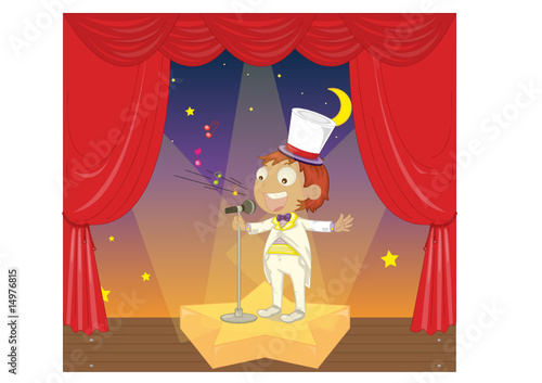 kids on stage