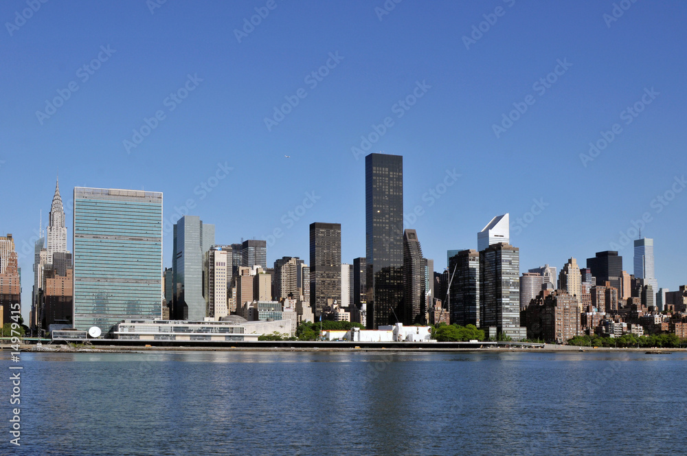Midtown Manhattan skyline on a Clear Blue morning. Midtown Manhattan skyline on a Clear Blue morning.