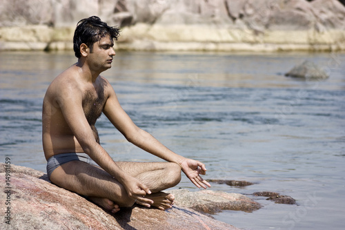 Tableau sur toile Yoga in water