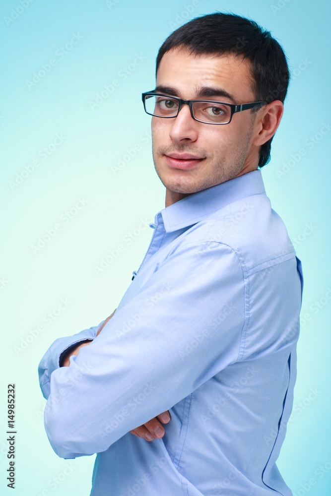 serious young businessman serious young businessman