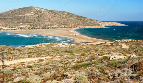 Sea landscape with land neck photo