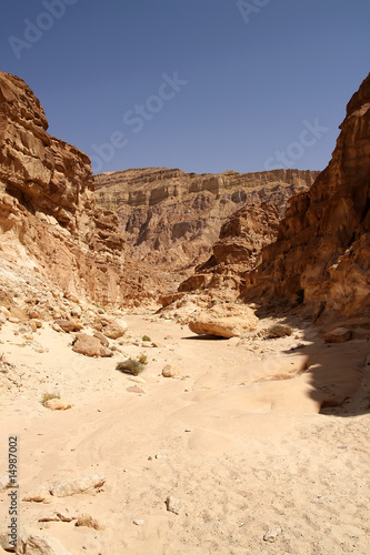 Colored canyon in Sinai, Egypt