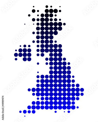 Karte von Grossbritannien