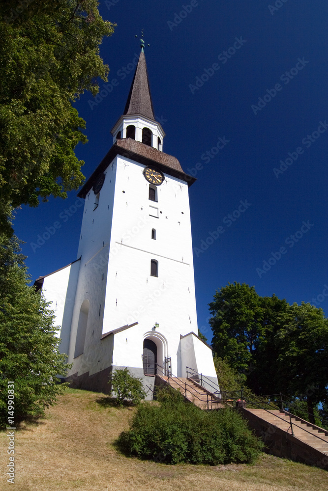 Fototapeta premium Kirche in Mariefried (Schweden - Schloss Gripsholm)