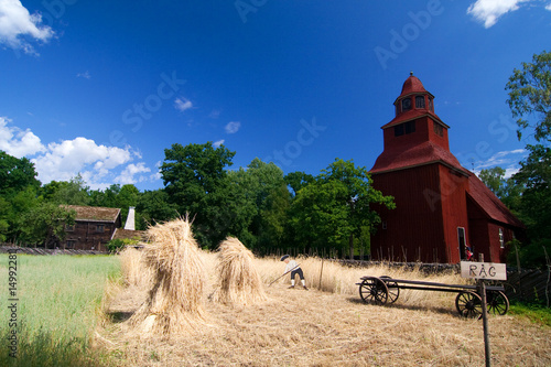 Skansen auf Djurgarden in Stockholm