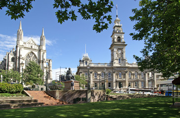 Crédence de cuisine Nouvelle-Zélande Place Octagon au cœur de Dunedin  © Ralf Broskvar
