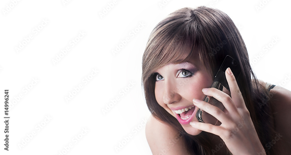 Girl on phone Girl on phone