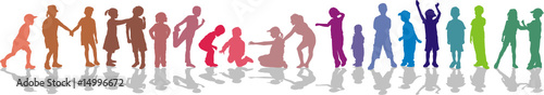 Children color-isolated vector