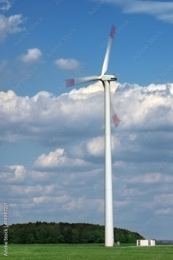 one rotaring wind power station one rotaring wind power station