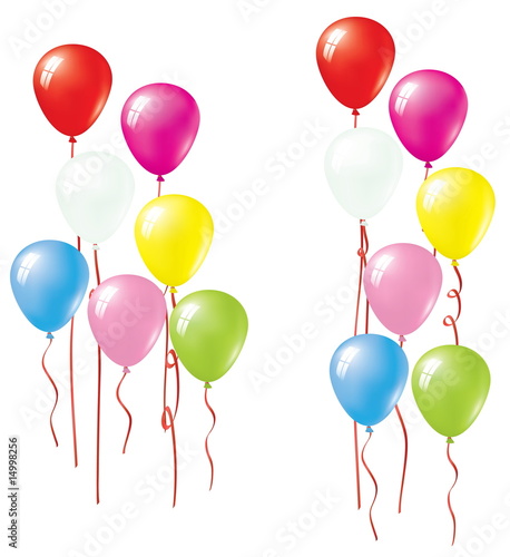 Set Of Vector Colorful Balloons. Balloon Collection.