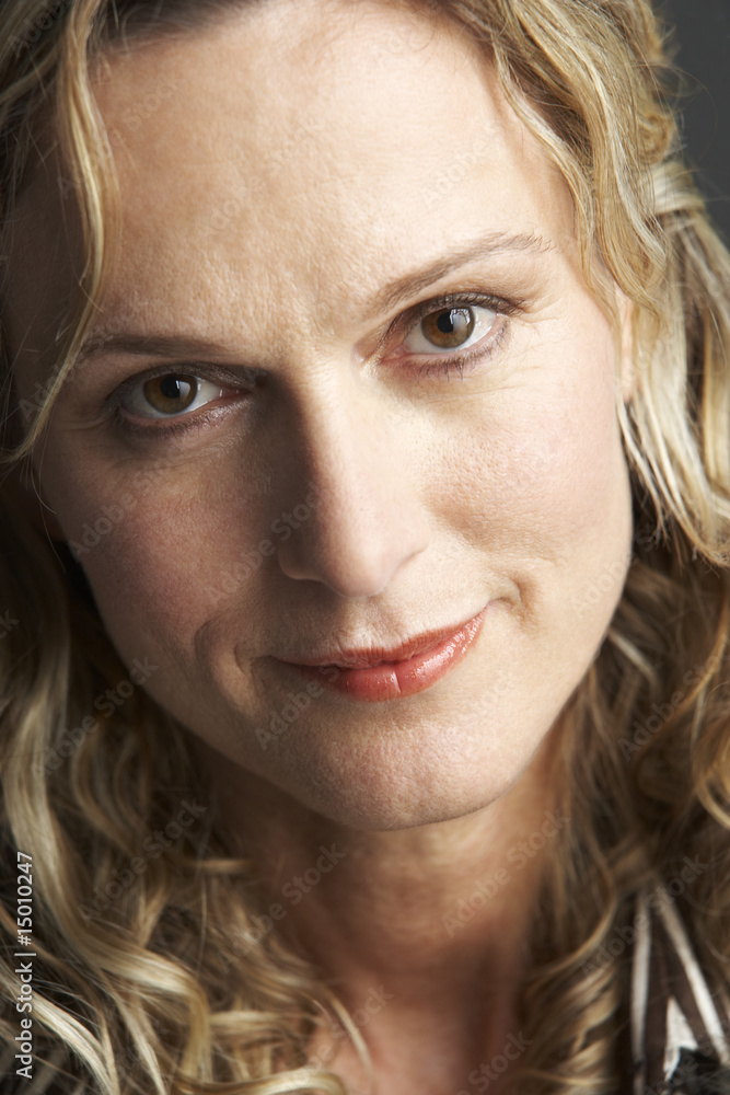 Portrait Of Middle Aged Woman Portrait Of Middle Aged Woman