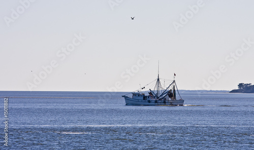 Shrimp Boat Heading Out