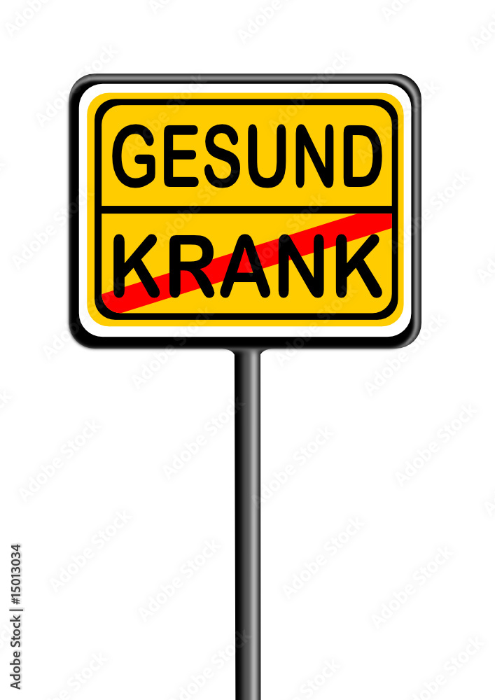 Schild mit Information