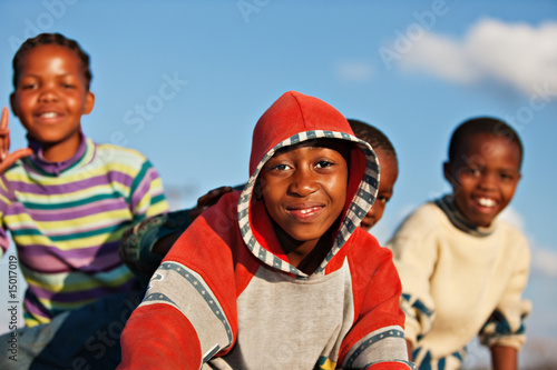 happy African kids