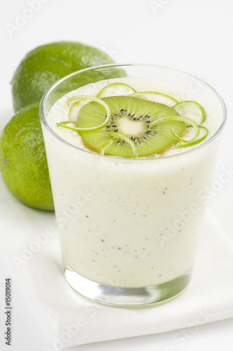 refreshment and creamy milkshake  kiwi and lime