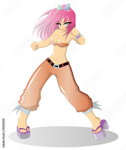 Action Pose Girl