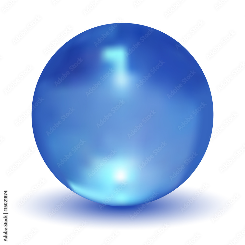 Vector Crystal Blue Ball Vector Crystal Blue Ball