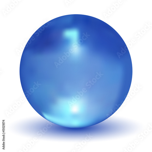 Vector Crystal Blue Ball