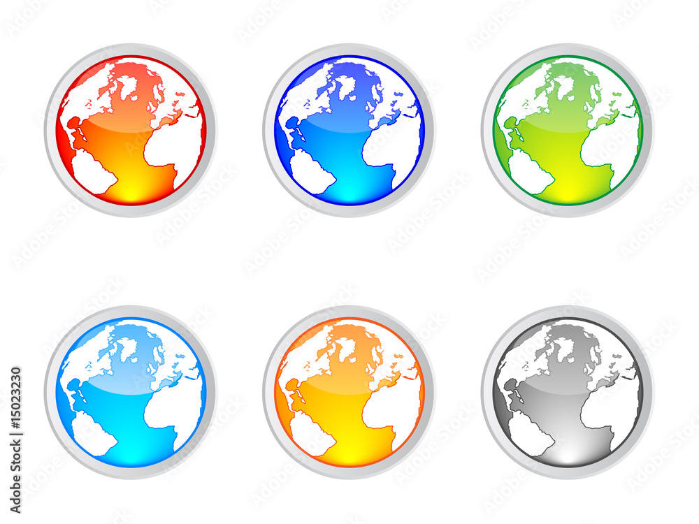 world map buttons vector illustration world map buttons vector illustration