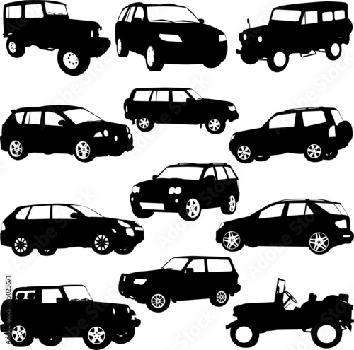 Off-Road, SUV - Layout for presentation - vector
