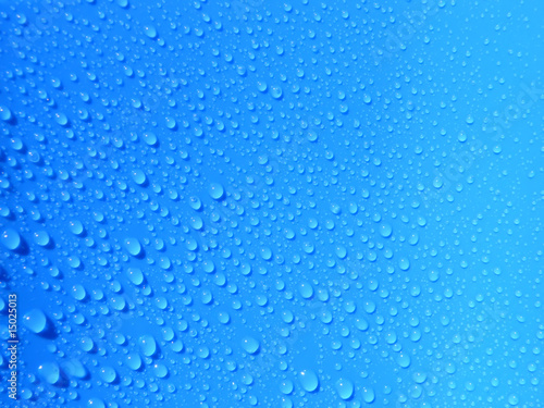 blaue Wassertropfen