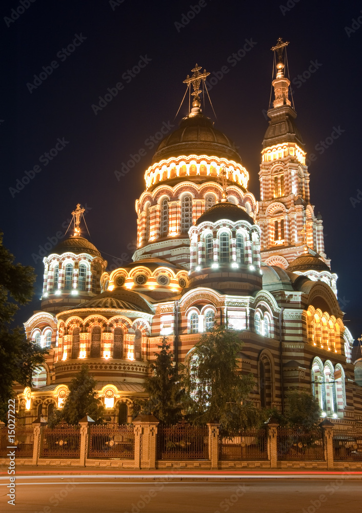 Obraz premium Night church