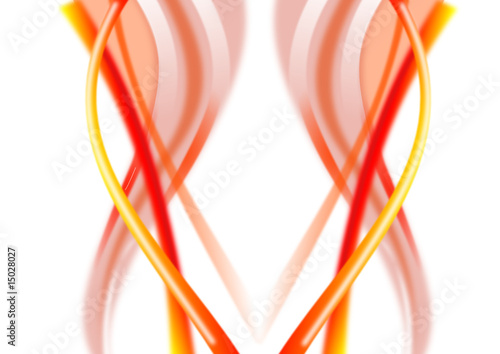 Wellen Design als Entwurf in Farbe