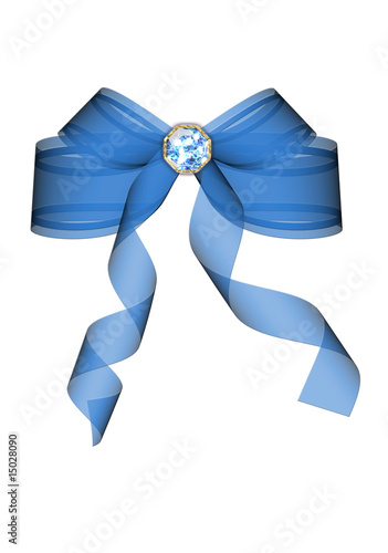 blue bow