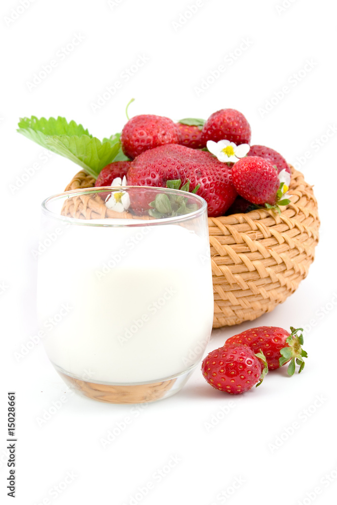 strawberries and milk strawberries and milk