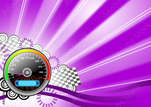 Illustration von Racing Elementen