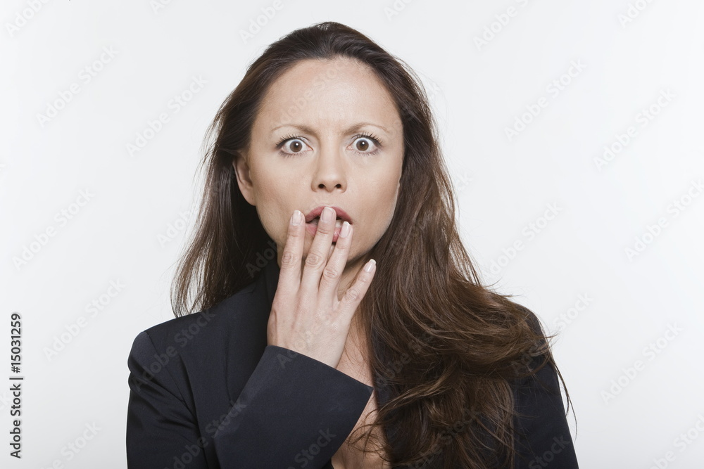Distraught asian woman Distraught asian woman