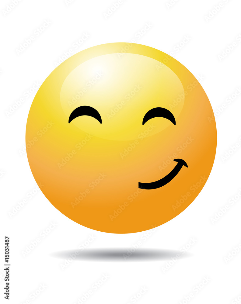 Fototapeta premium yellow smiley face