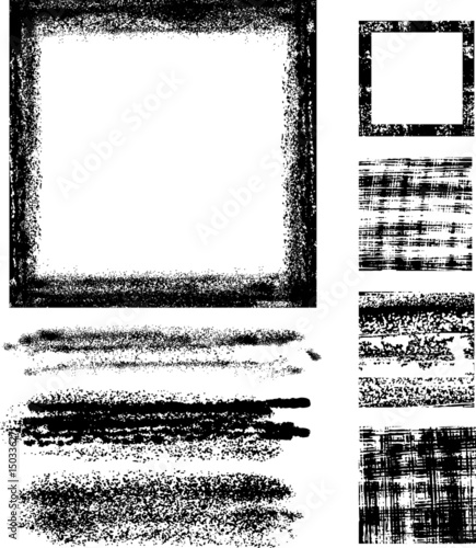 Whole set of graphics grunge elements ready to use