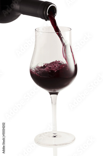 Bild auf Leinwand Bicchiere di vino rosso 1 09