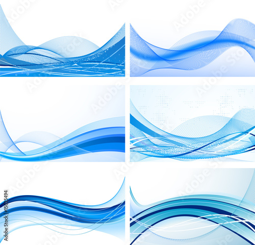 Set of abstract backgrounds vector