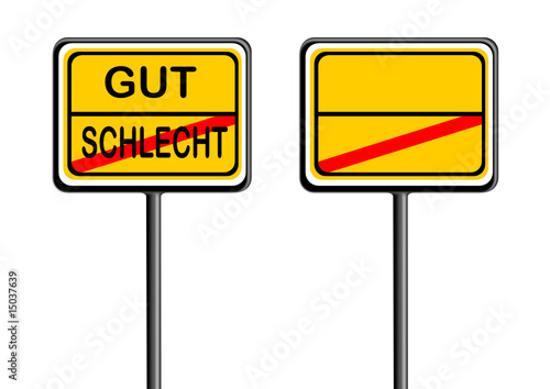 Information als Schild