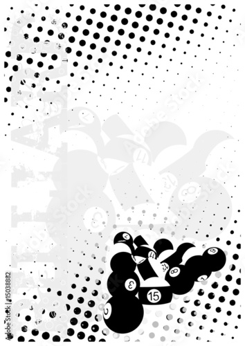 billiard dots poster background