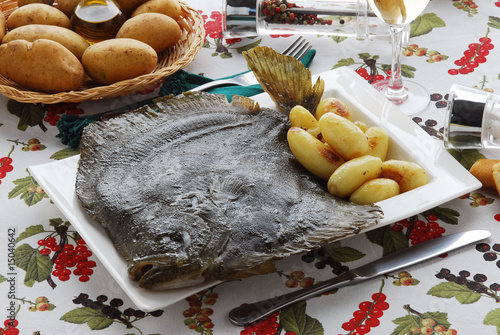 Rombo al forno su letto di patate - Secondi Pesce Veneto photo