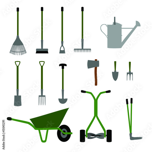Gardening tools and equipment Set No.1.