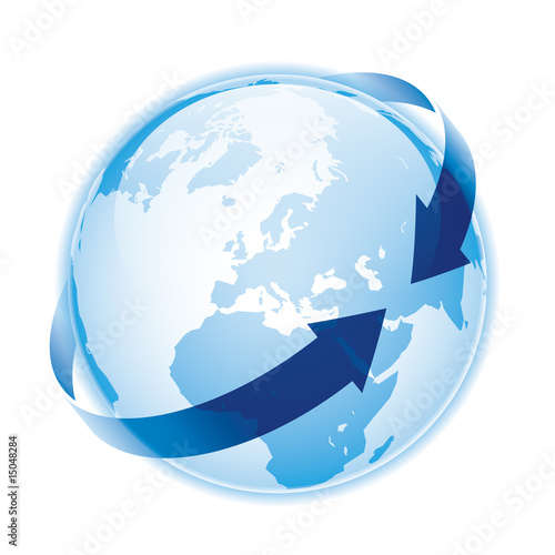 Globale Welt und Logistik