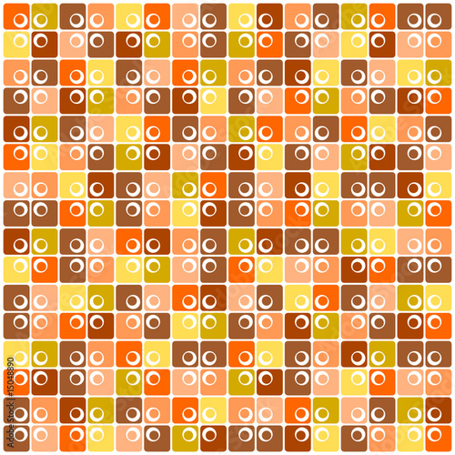 retro-muster II (braun vierecke/kreise)