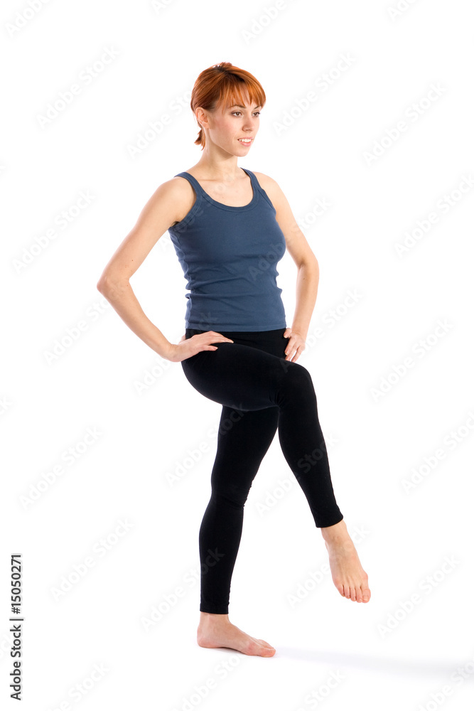 Woman Practising Yoga Asana