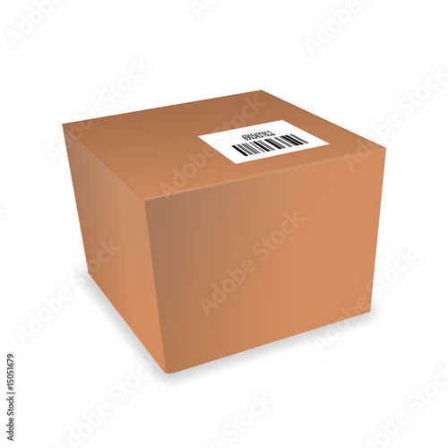 paket mit strichcode